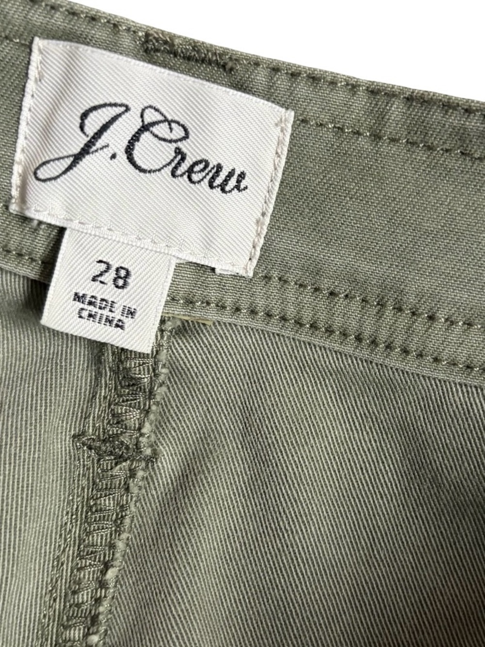 J. Crew AB590 Green New Straight Leg Cargo Pants 28 - Picture 4 of 4